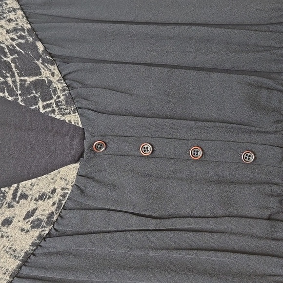 Obakki Black Sheath Midi Pencil Dress 100% Virgin Wool Size XS - Picture 4 of 6